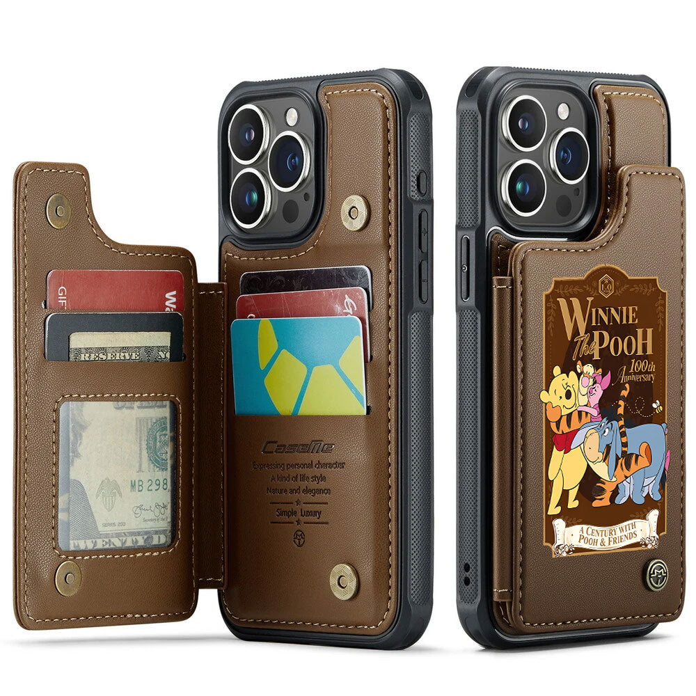 Winnie-the-Pooh 100th Anniversary Leather Wallet Phone Case – TMTHU4885