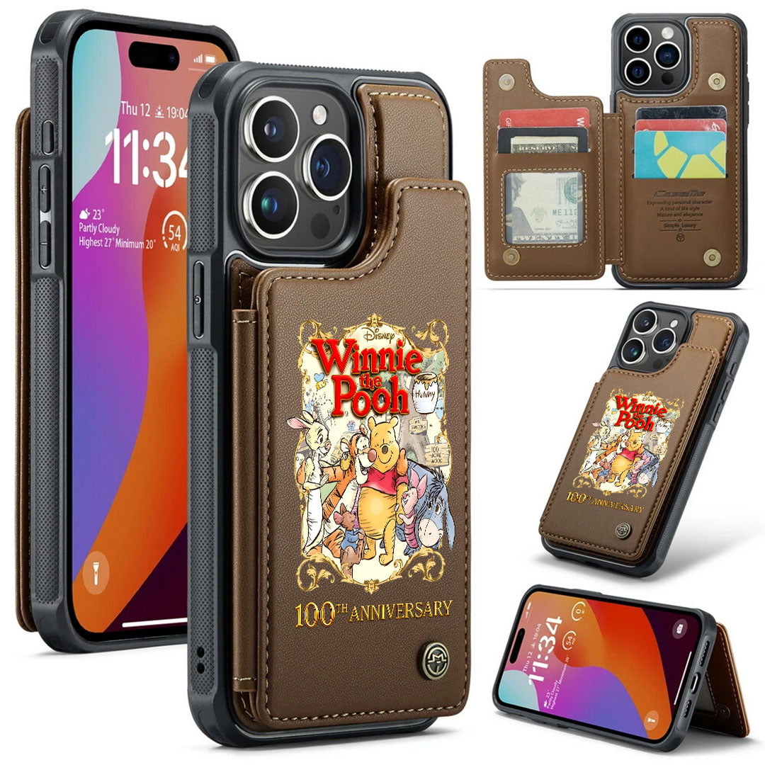 Winnie-the-Pooh 100th Anniversary Leather Wallet Phone Case – HOATT18229