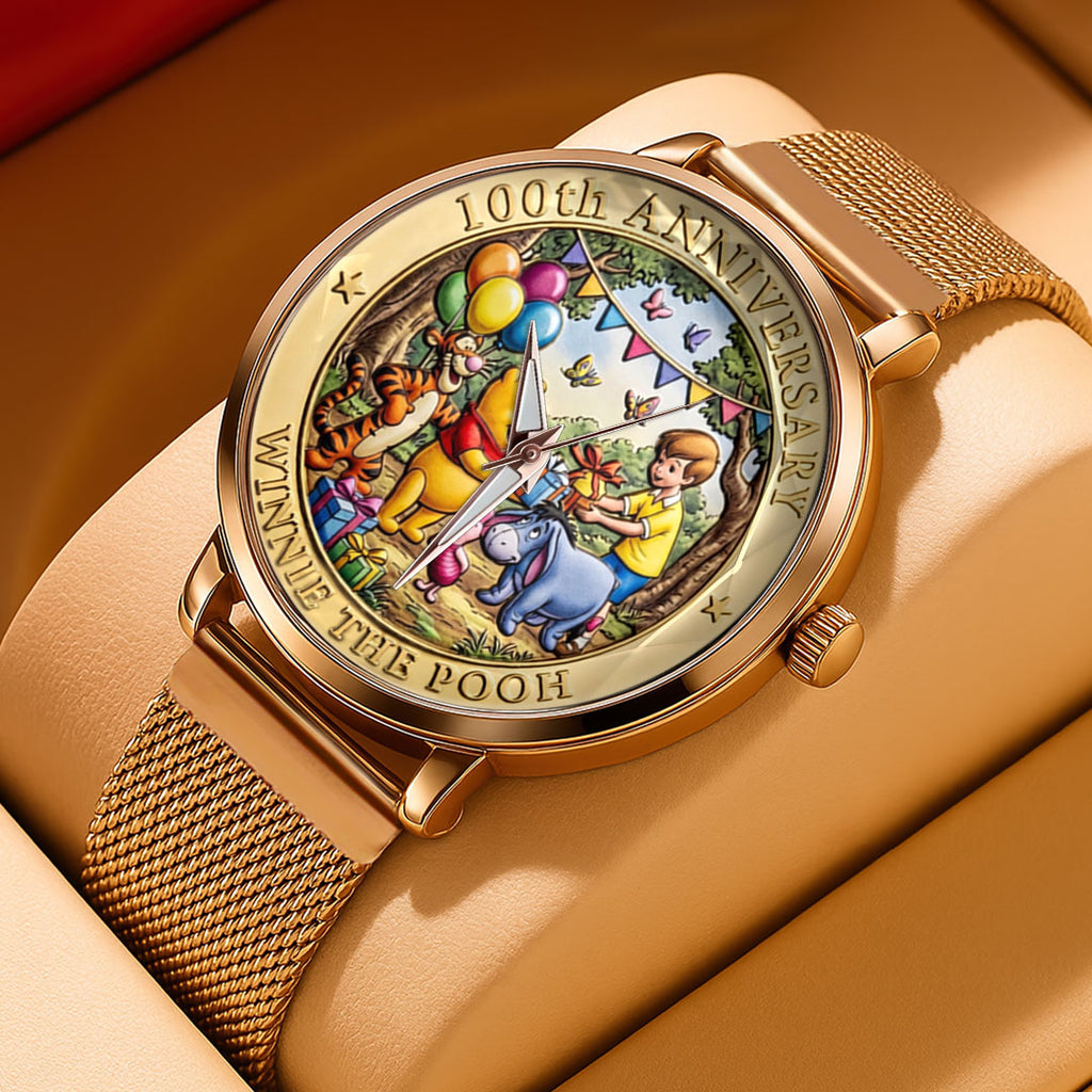 Winnie-the-Pooh 100th Anniversary Mesh Strap Quartz Watch – TMTHU4644