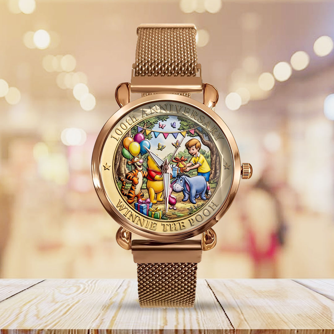 Winnie-the-Pooh 100th Anniversary Mesh Strap Quartz Watch – TMTHU4644