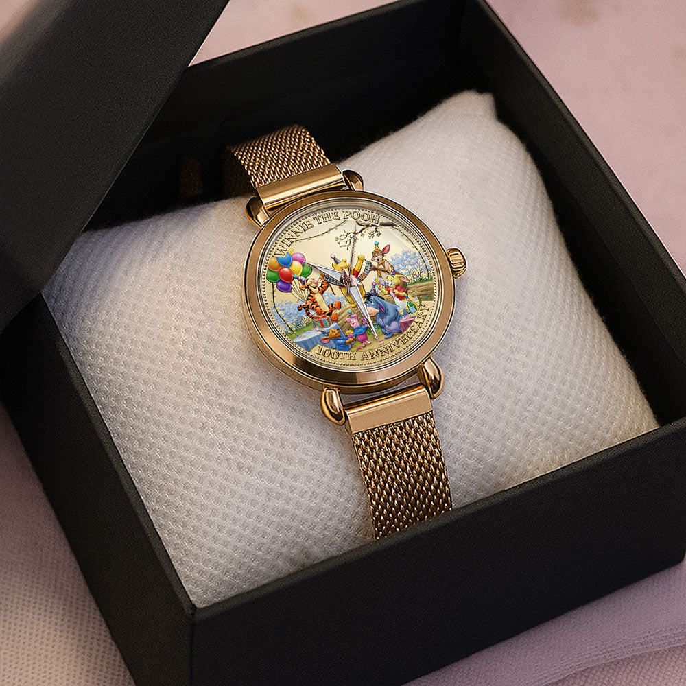 Winnie-the-Pooh 100th Anniversary Mesh Strap Quartz Watch – TMTHU4871