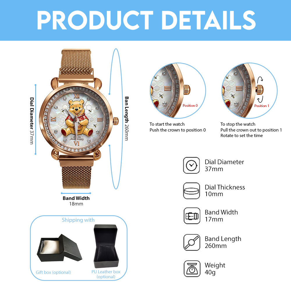 Winnie-the-Pooh 100th Anniversary Mesh Strap Quartz Watch – MAITM14668