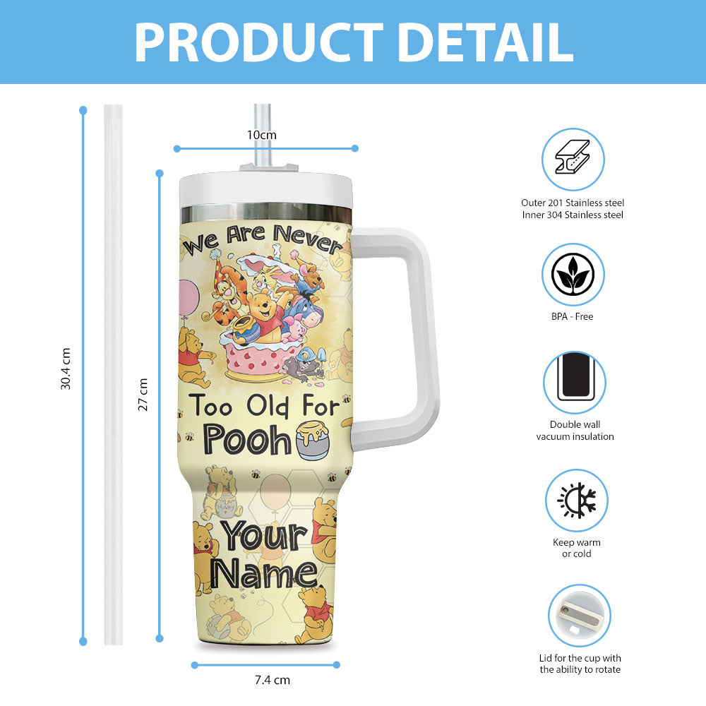 Personalized Winnie-the-Pooh 100th Anniversary 40oz Tumbler – TMTHU2981