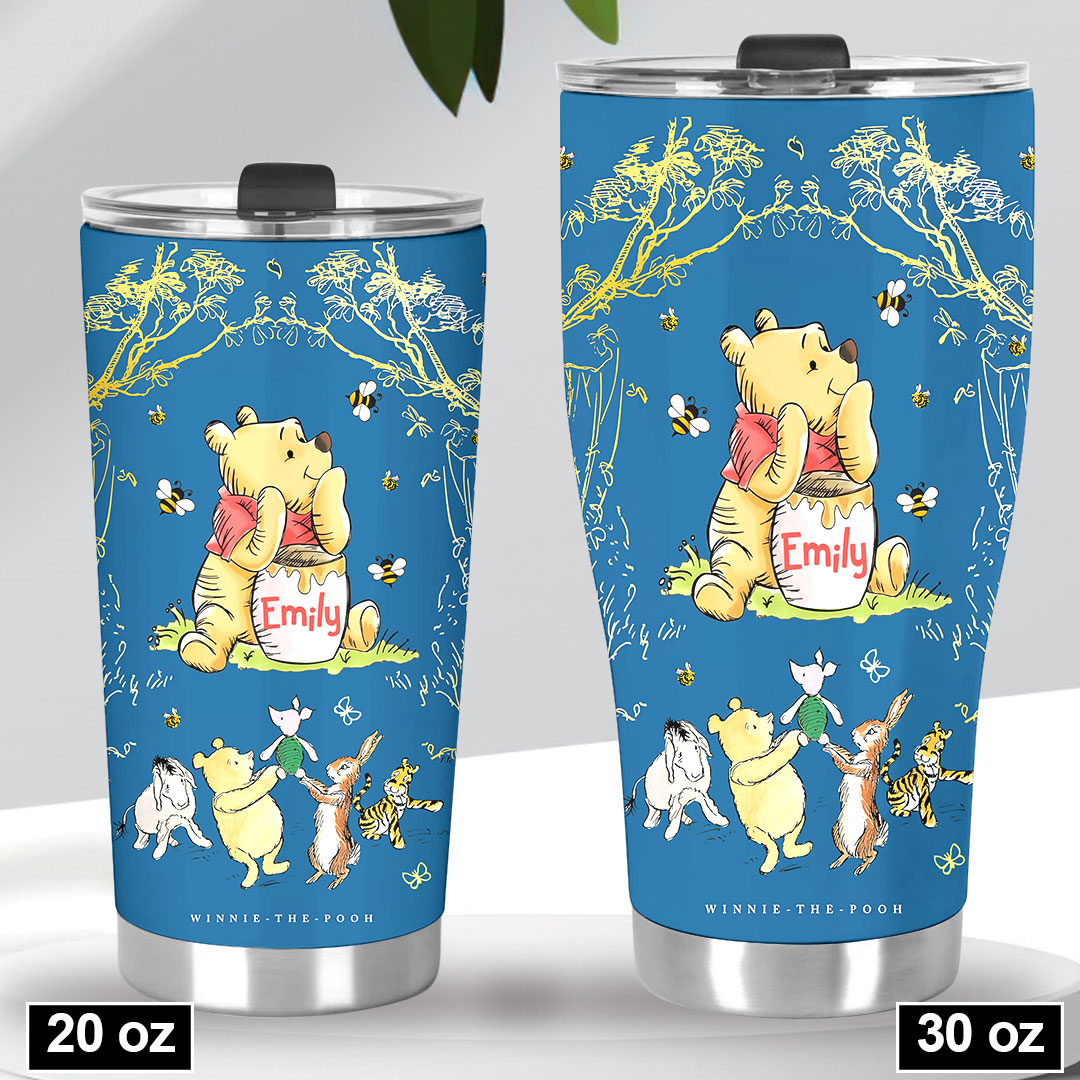Personalized Winnie-the-Pooh 100th Anniversary Tumbler Cup – VANDH5104