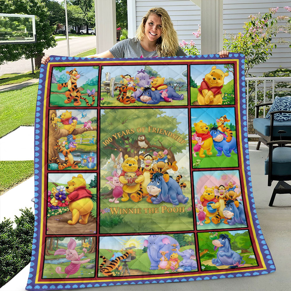 Winnie-the-Pooh 100th Anniversary Quilt Blanket – TMTHU2970