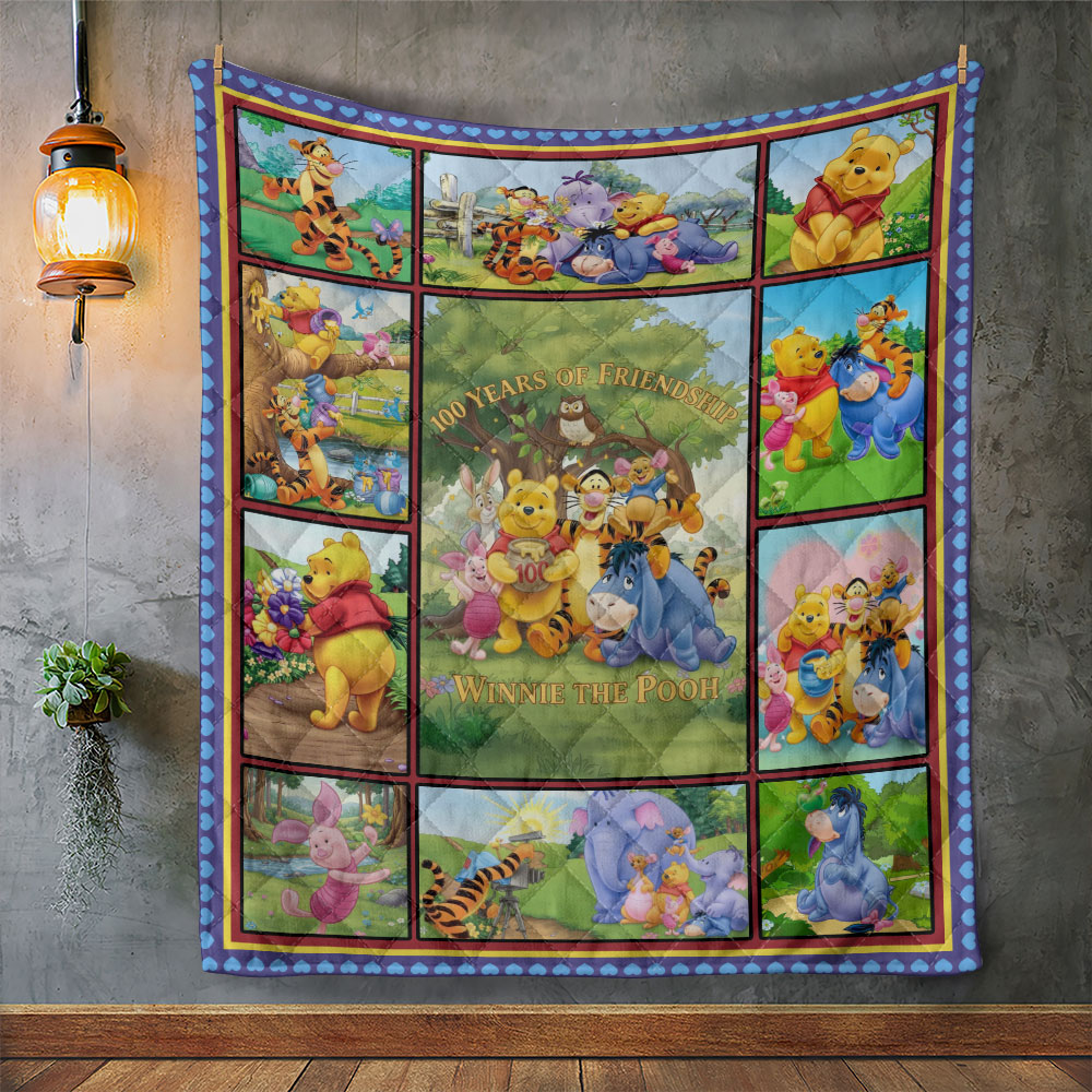 Winnie-the-Pooh 100th Anniversary Quilt Blanket – TMTHU2970