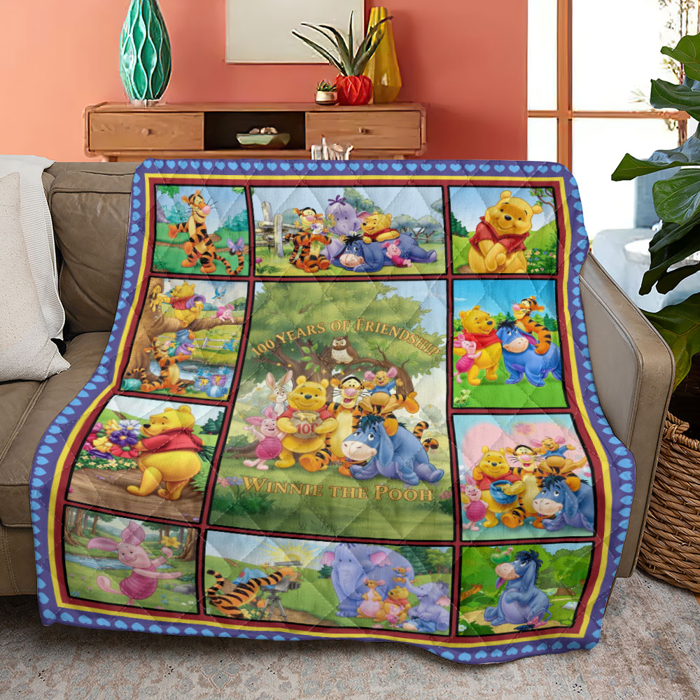 Winnie-the-Pooh 100th Anniversary Quilt Blanket – TMTHU2970