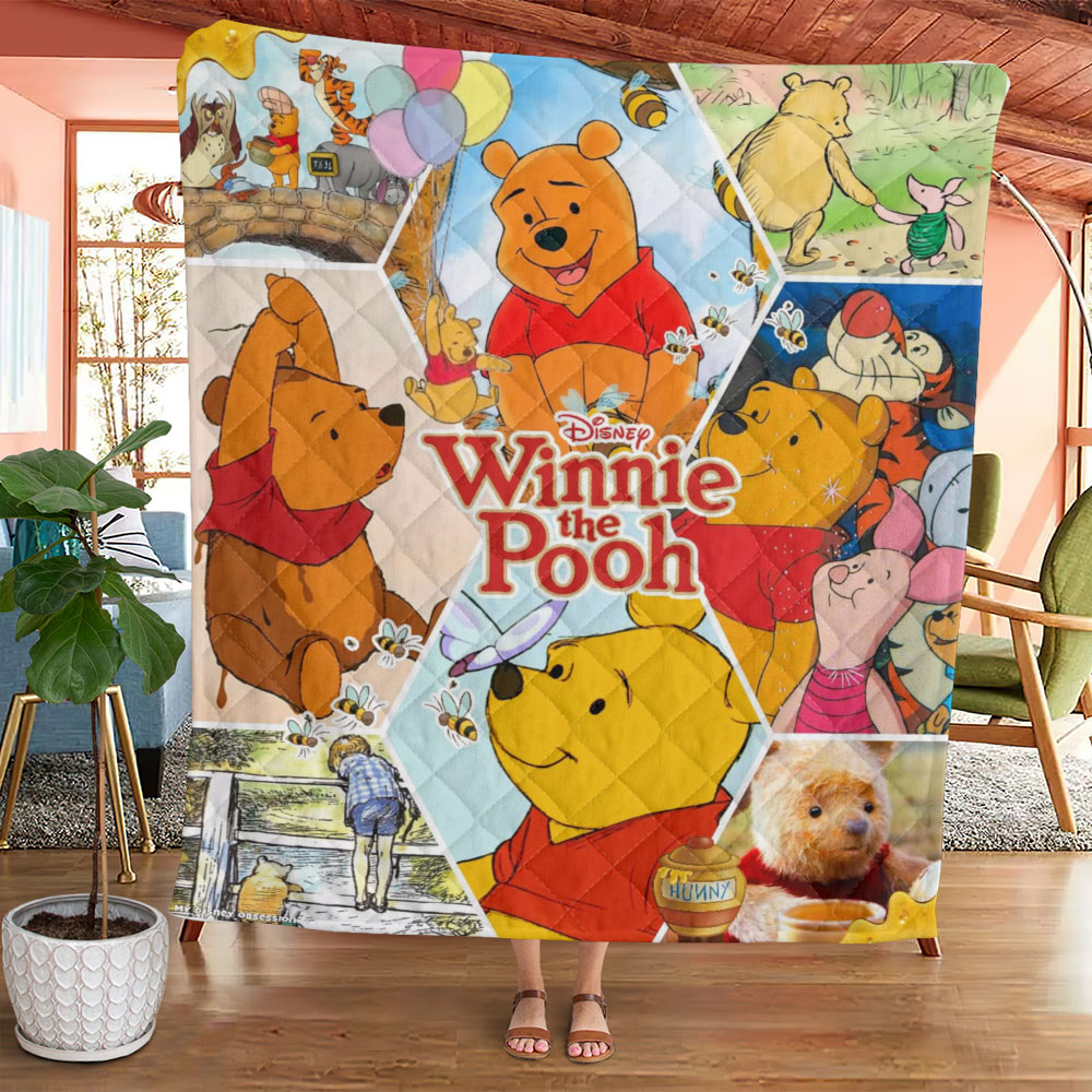 Winnie-the-Pooh 100th Anniversary Quilt Blanket – TMTHU7670