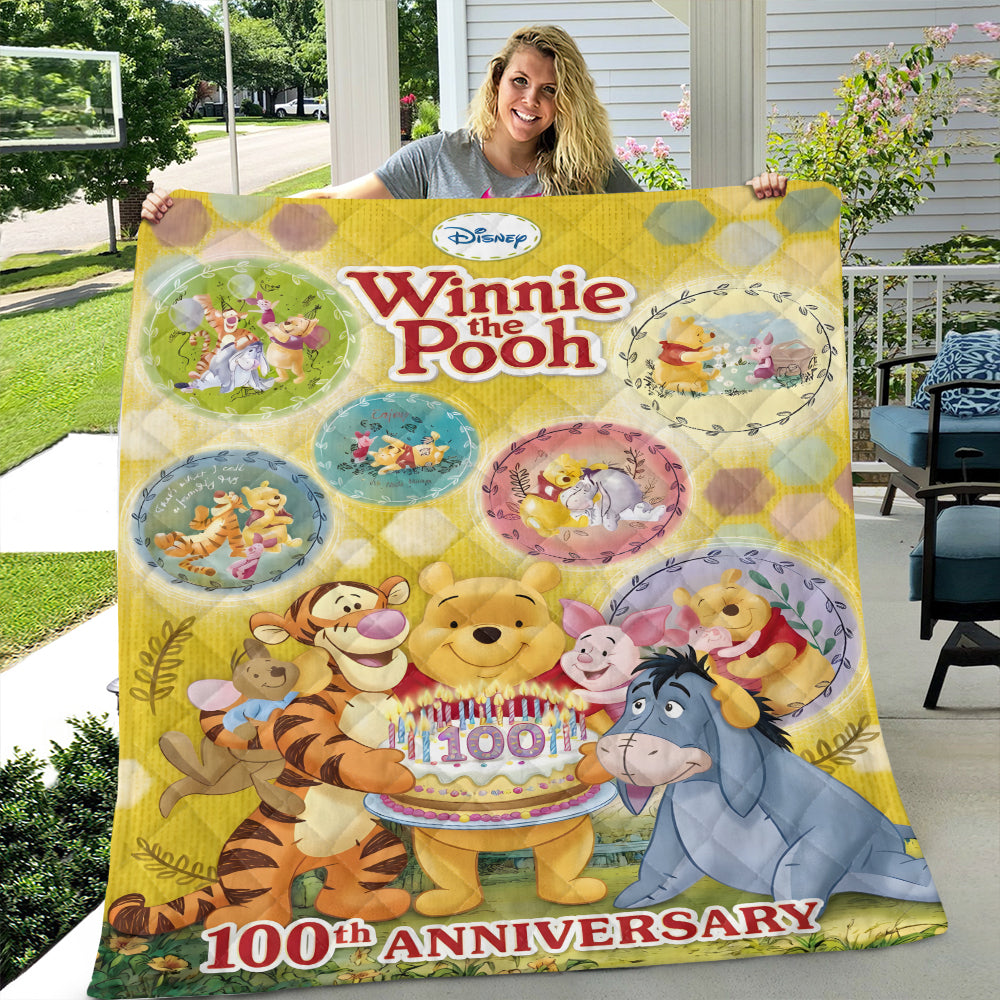 Winnie-the-Pooh 100th Anniversary Quilt Blanket – TMTHU4771