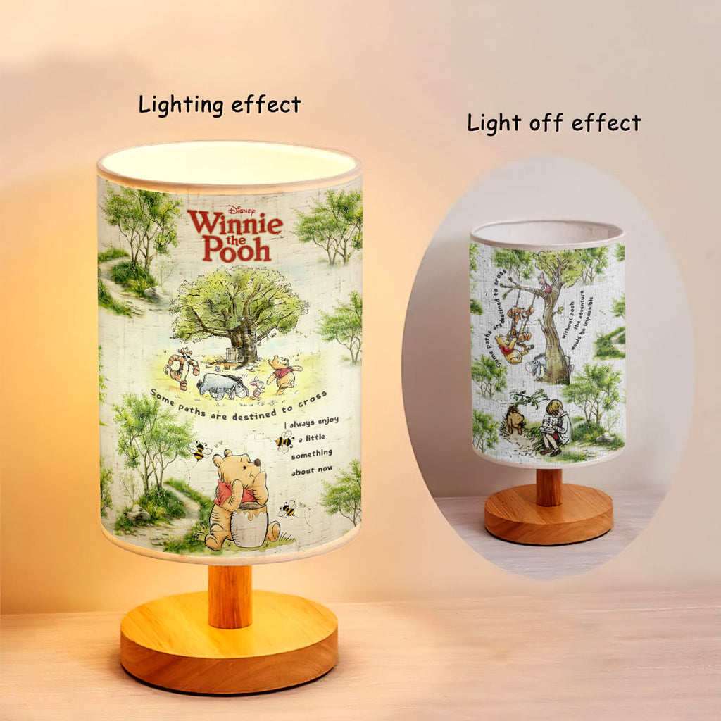 Winnie-the-Pooh 100th Anniversary Wooden Base Fabric Lamp – HOATT15698