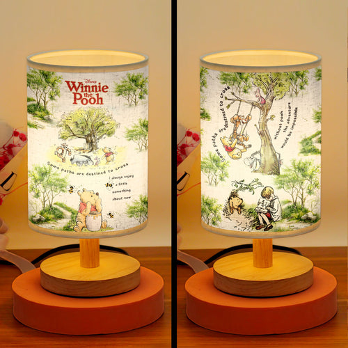 Winnie-the-Pooh 100th Anniversary Wooden Base Fabric Lamp – HOATT15698