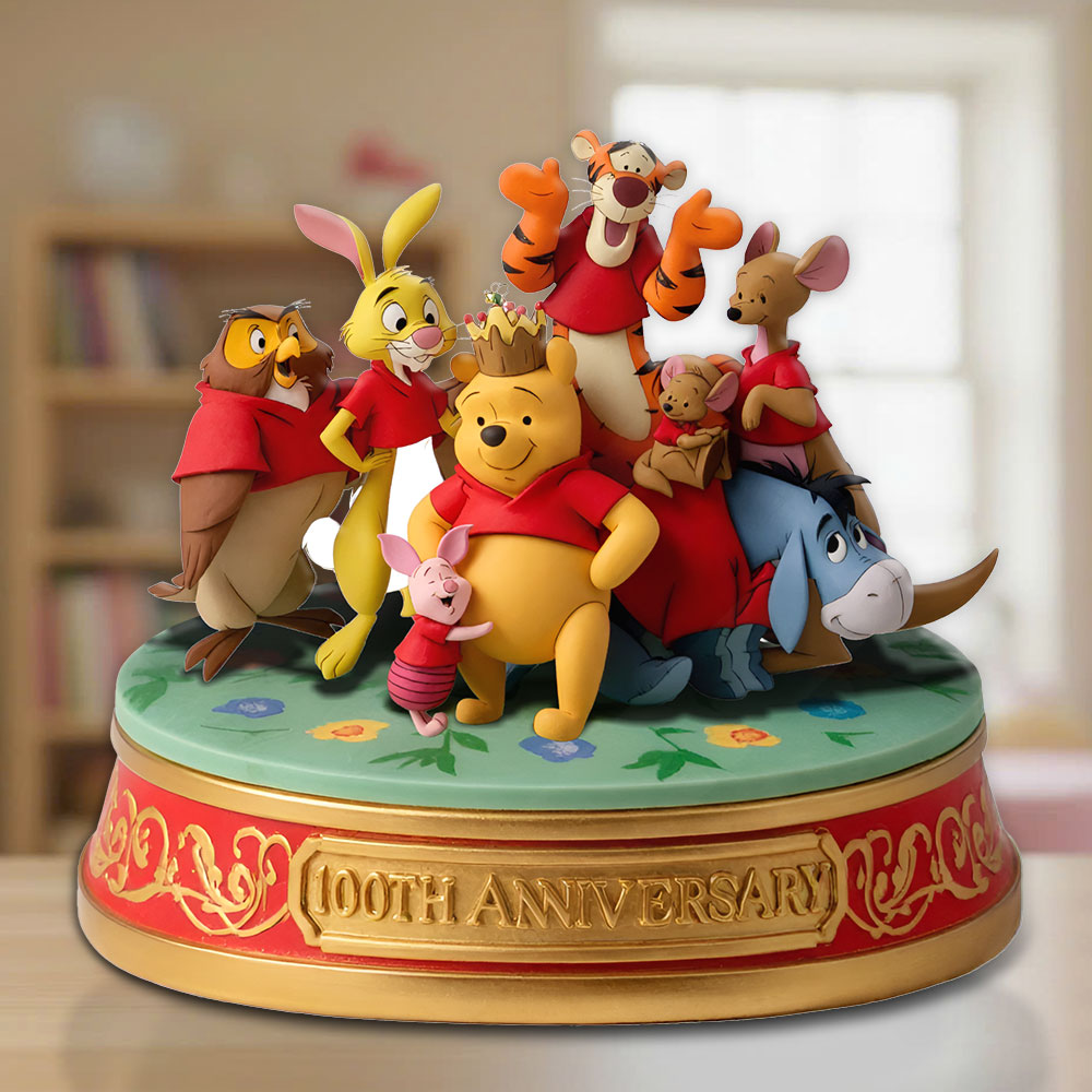Winnie-the-Pooh 100th Anniversary Custom Shape Acrylic Plaque – TMTHU7589