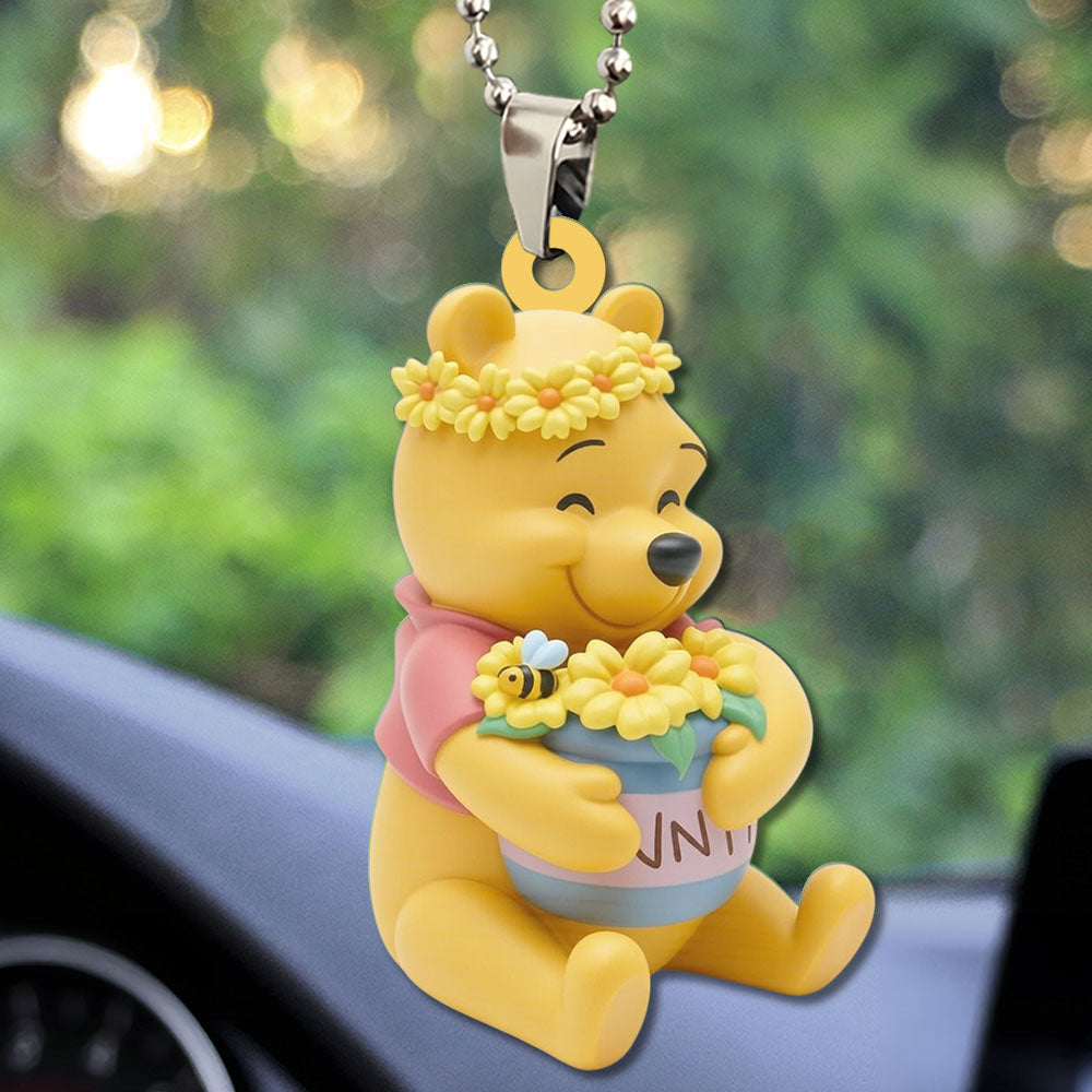 Winnie-the-Pooh Custom shape 2-sided Acrylic Car Ornament – TMTHU3825