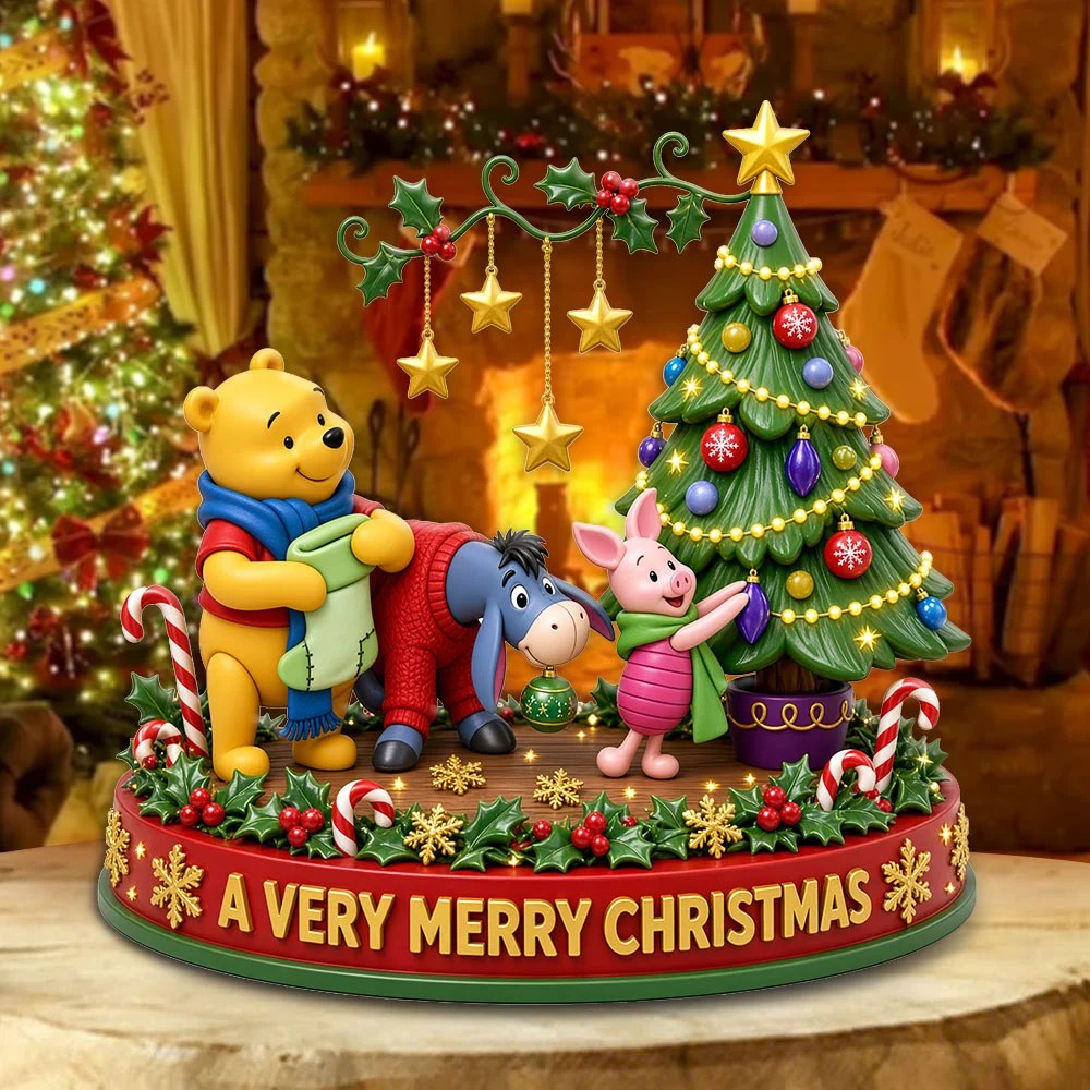 Winnie-the-Pooh Custom Shape Acrylic Plaque – TMTHU9951