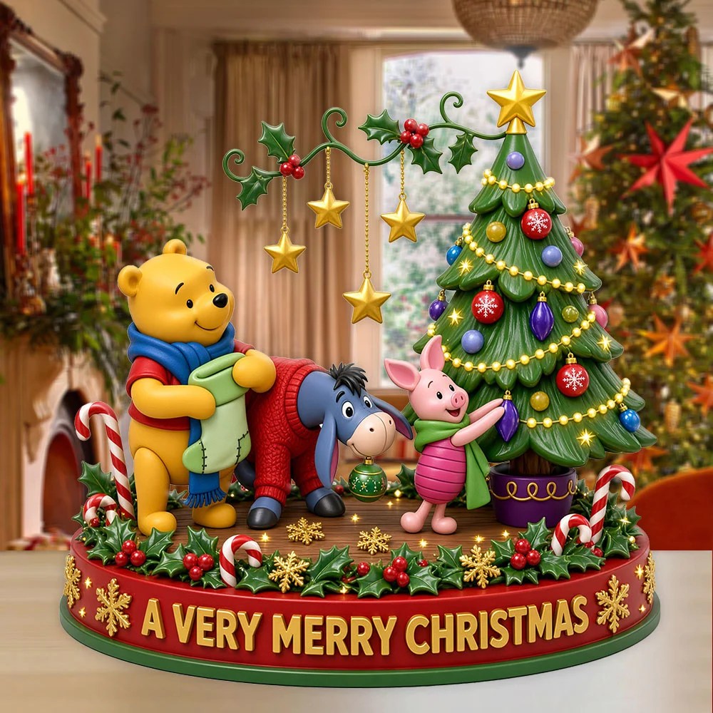 Winnie-the-Pooh Custom Shape Acrylic Plaque – TMTHU9951