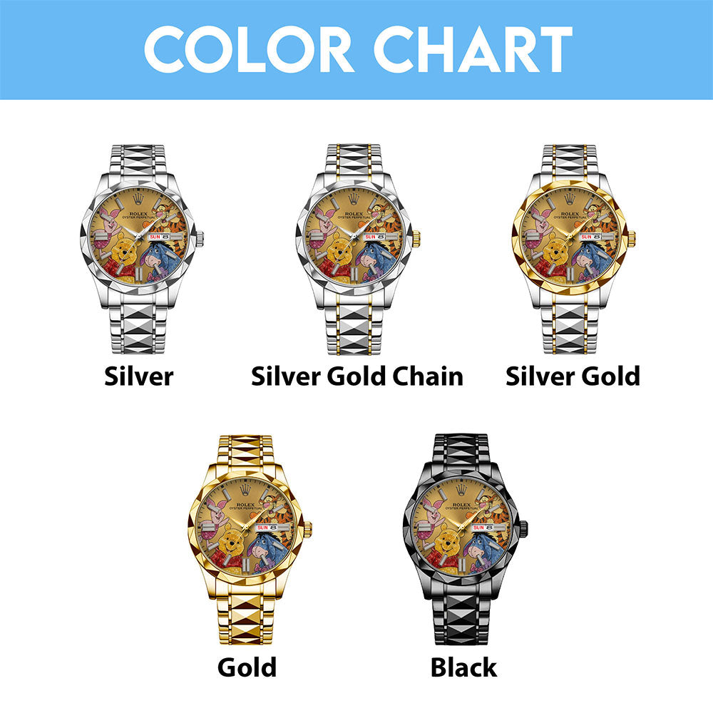 Winnie-the-Pooh Alloy Luxury Quartz Watch – TMTHU7369