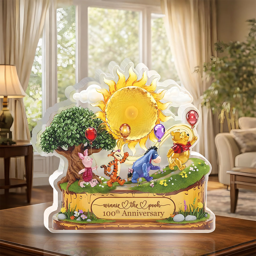Winnie-the-Pooh Custom Shape Acrylic Plaque – GNE5109