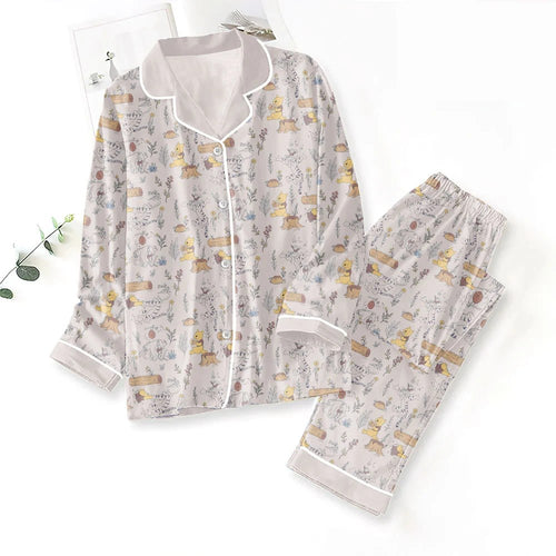 Winnie-the-Pooh Satin Pajama Set with Piping – TANTN25735