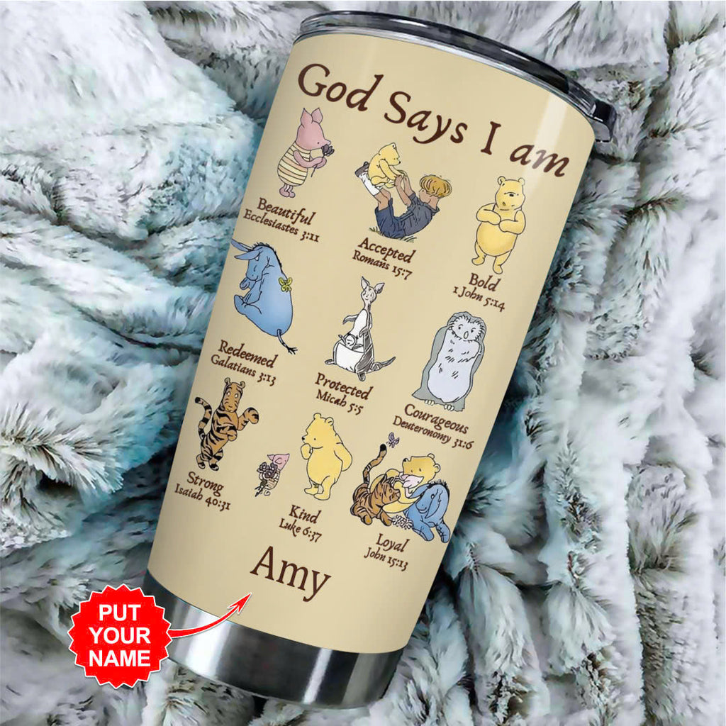 Personalized Winnie-the-Pooh 100th Anniversary Tumbler Cup – VANDH5120