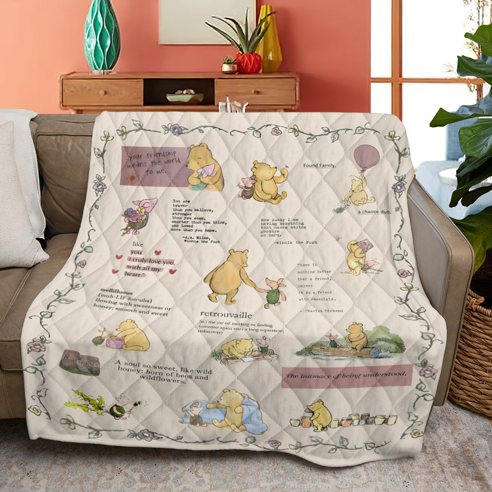 Winnie-the-Pooh Quilt Blanket – TMTHU7729
