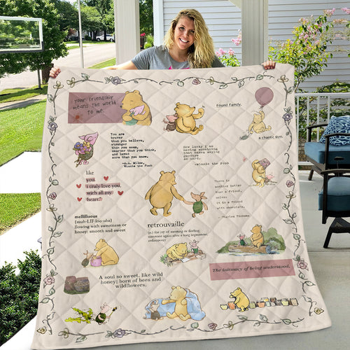 Winnie-the-Pooh Quilt Blanket – TMTHU7729