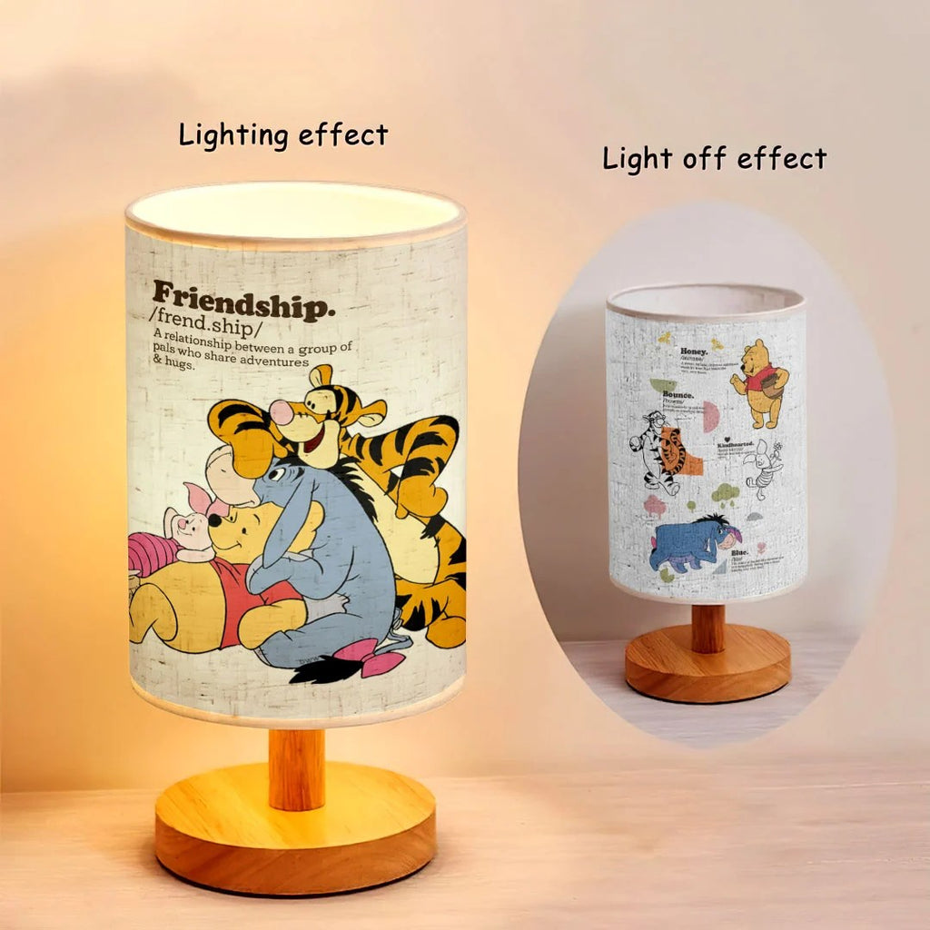 Winnie-the-Pooh Wooden Base Fabric Lamp – HOATT20977