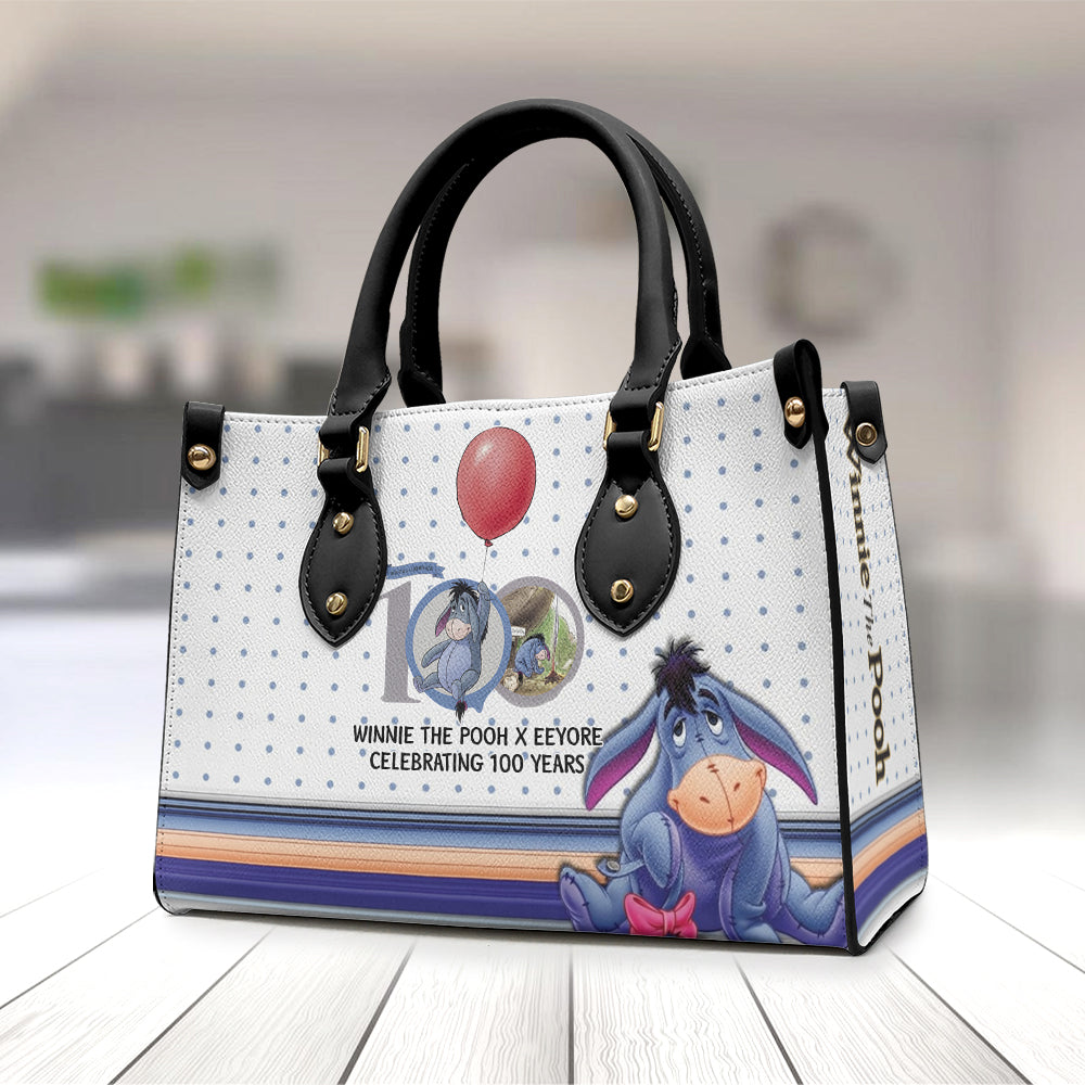 Winnie-the-Pooh x Eeyore 100th Anniversary Leather HandBag – TMTHU5358