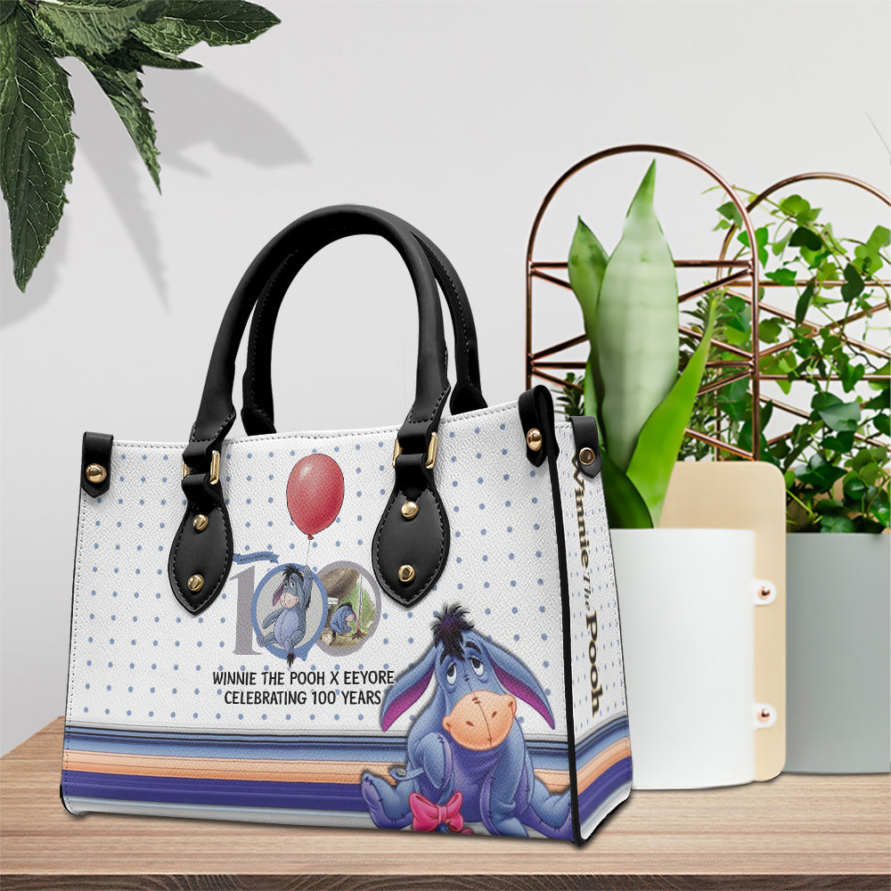 Winnie-the-Pooh x Eeyore 100th Anniversary Leather HandBag – TMTHU5358