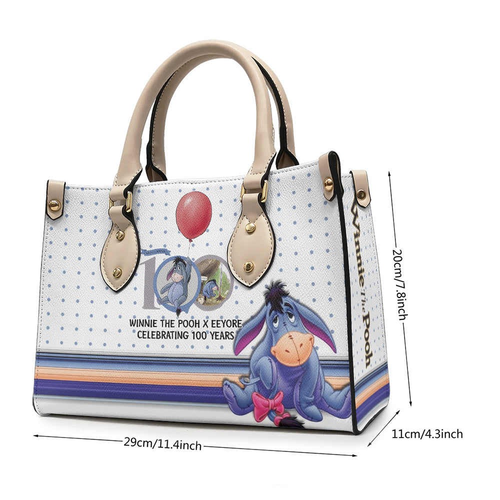 Winnie-the-Pooh x Eeyore 100th Anniversary Leather HandBag – TMTHU5358