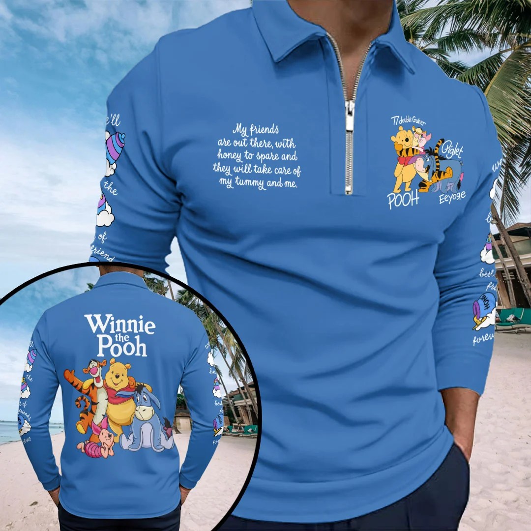Winnie-the-Pooh Zip Polo Shirt – HOATT20964
