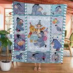 Winnie-the-Pooh x Eeyore 100th Anniversary Quilt Blanket – TMTHU4352