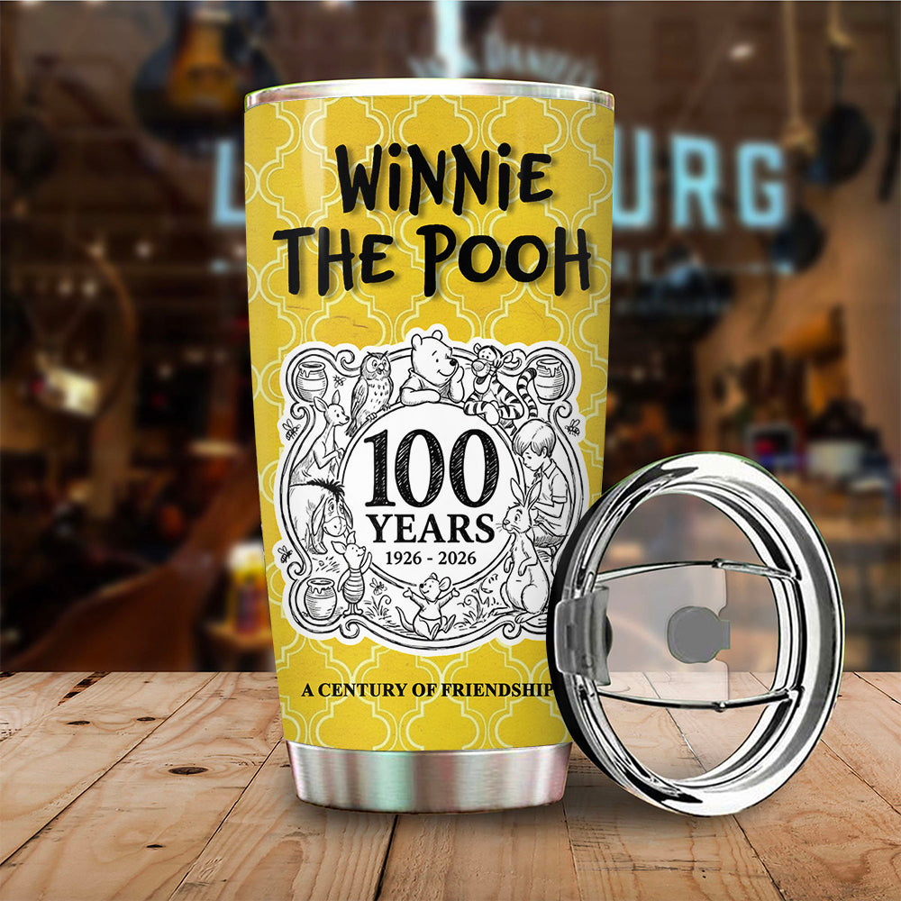 Personallized Winnie-the-Pooh 100th Anniversary Tumbler Cup – TMTHU3215
