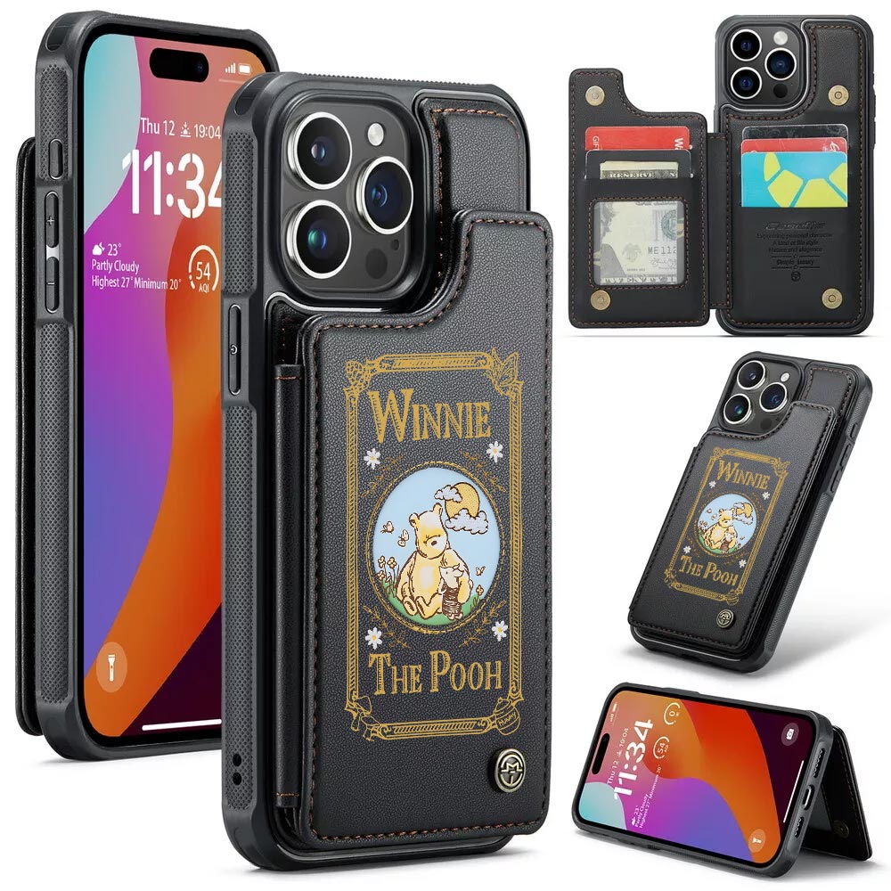 Winnie-the-Pooh Leather Wallet Phone Case – HOATT18028