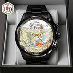Winnie-the-Pooh 100th Anniversary Black Stainless Steel Watch – GNE7841