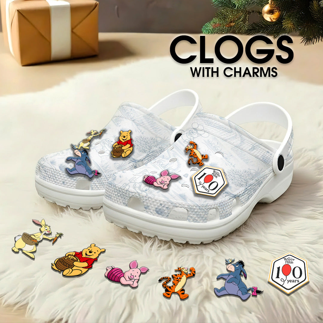 Personalized Winnie-the-Pooh 100th Anniversary Custom Clogs – GNE4952