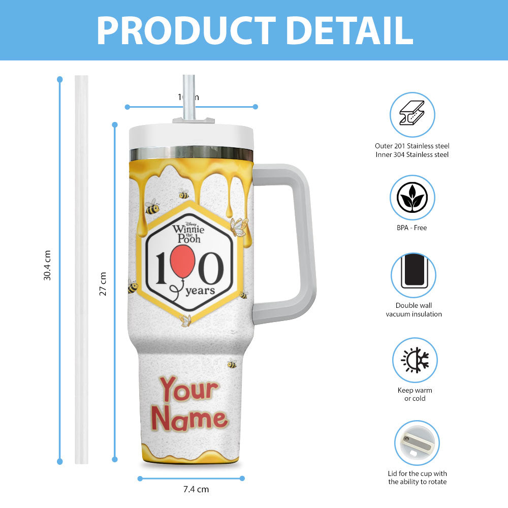 Personalized Winnie-the-Pooh 100th Anniversary 40oz Tumbler – TMTHU2922