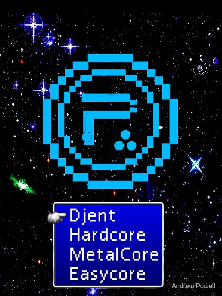 Periphery 8-bit Blue Select Difficulty Shirt