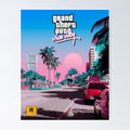Video Game Gta City Poster