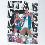 GTA 6 Jason And Lucia Vice City Streetwear Graphic Poster