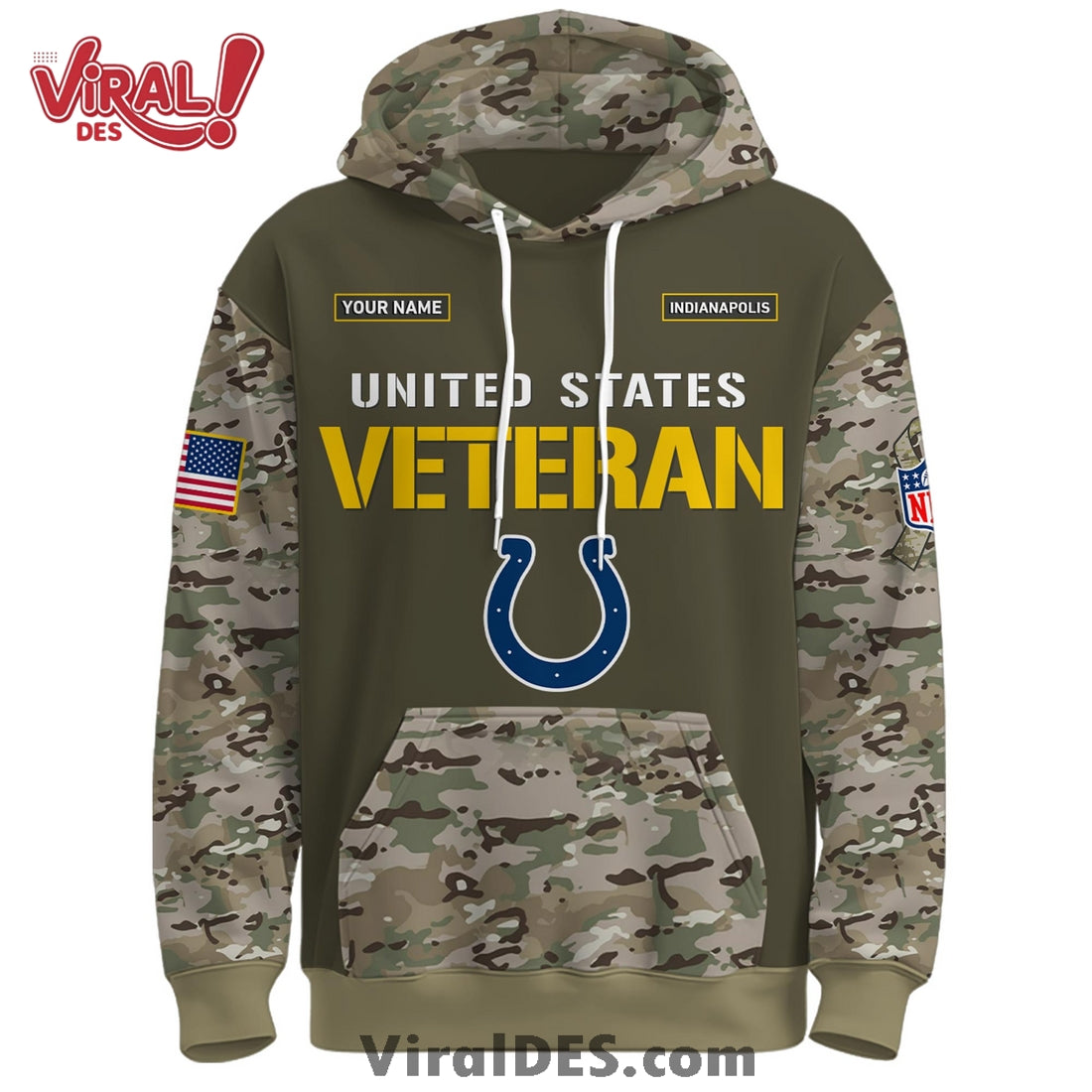 Indianapolis Colts 2025 Salute to Service Hoodie, Long Pants