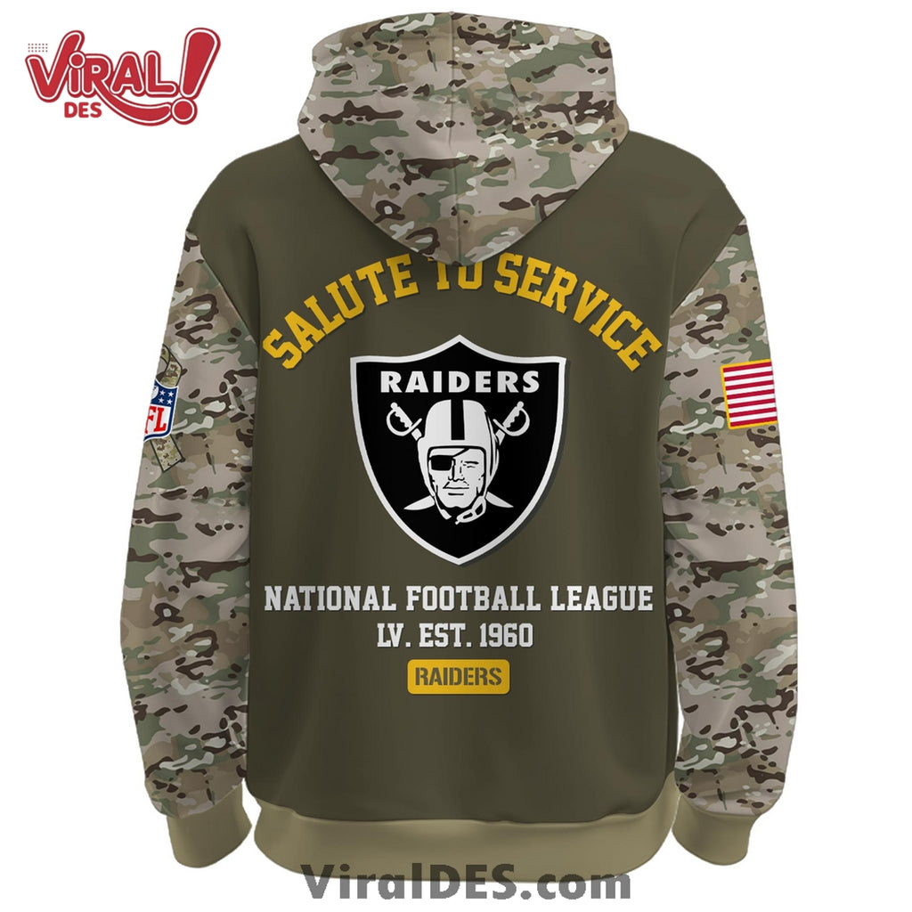 Las Vegas Raiders 2025 Salute to Service Hoodie, Long Pants