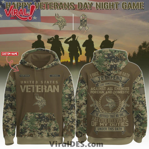 Minnesota Vikings Salute to Service Limited Editions Hoodie