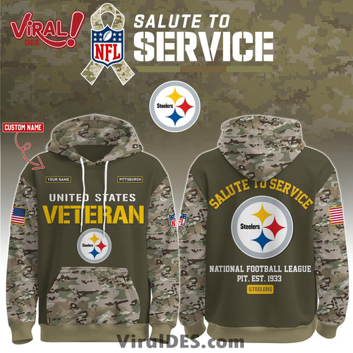 Pittsburgh Steelers 2025 Salute to Service Hoodie, Long Pants