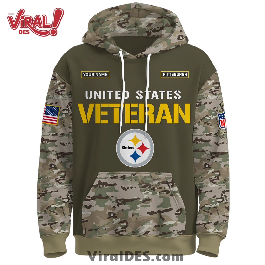 Pittsburgh Steelers 2025 Salute to Service Hoodie, Long Pants