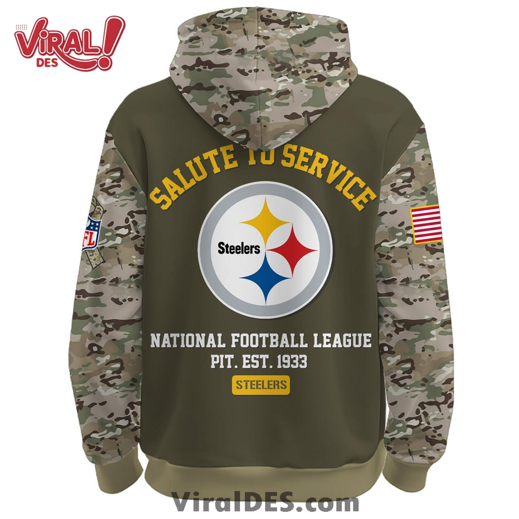 Pittsburgh Steelers 2025 Salute to Service Hoodie, Long Pants