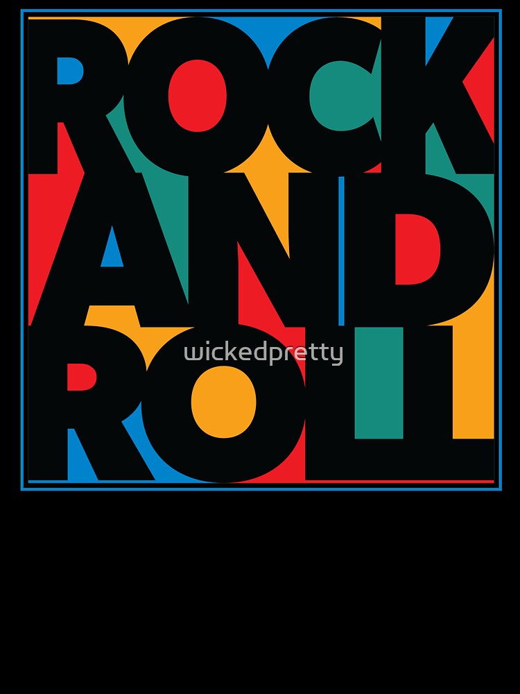 Rock And Roll Color Block Shirt