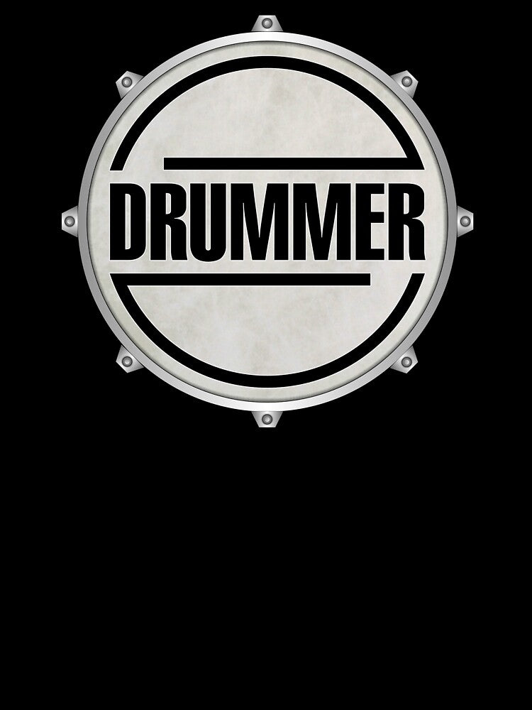 Drummer In Drum Metal Ring Shirt
