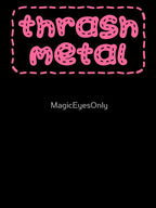 Cute Kawaii Thrash Metal In Pink Shirt