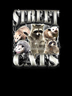Funny Street Cats Raccoon Possum Vintage Bootleg Rap Style Shirt