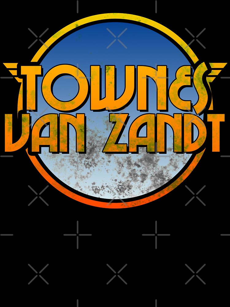 Townes Van Zandt - Retro Distressed Typography Fan Art Shirt